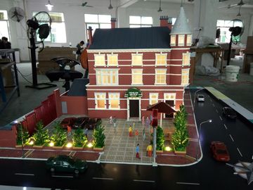 Modelli architettonici miniatura dell'hotel di località di soggiorno, modello di Maquette dell'esposizione della Tabella 3d